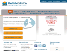 Tablet Screenshot of maritalmediation.com